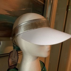 Silver/White Sun Visor